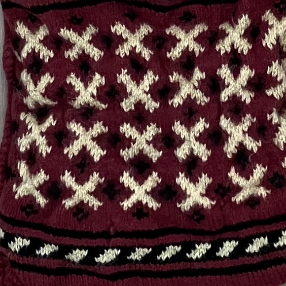 Red knit boho bag - Picture 5 of 5